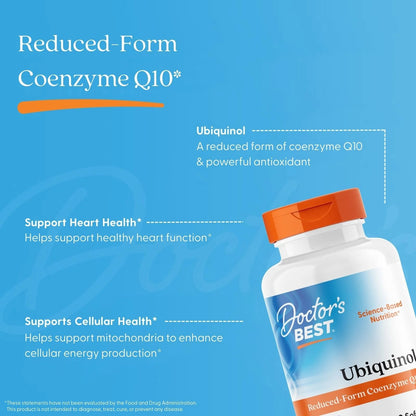Doctor's Best Ubiquinol with Kaneka 100mg Softgels 60 Count
