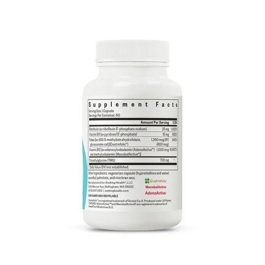 Seeking Health Homocysteine Nutrients 60 Capsules with L-Methylfolate & Vitamin B12, B6 & B2