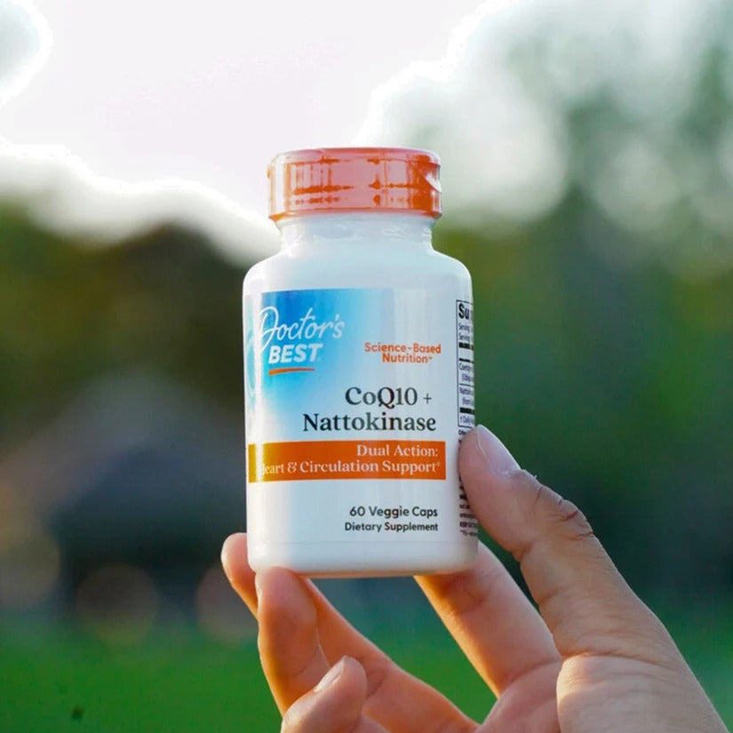 Doctor's Best Co Q10 + Nattokinase, 60 Veggie Caps