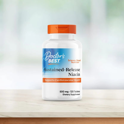 Doctor's Best Sustained-Release Niacin With NiaXtend - Supports Cardiovascular Health