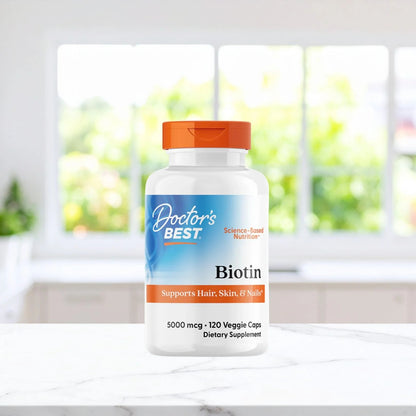 Doctor's Best Biotin, 5,000 Mcg, 120 Veggie Caps