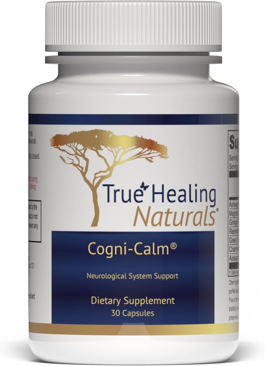 True Healing Naturals Cogni-Calm Neurological System Support 30 Capsules