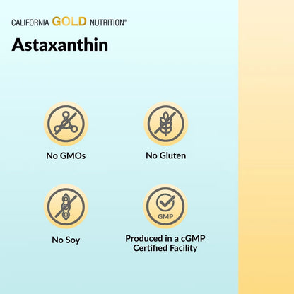 California Gold Nutrition Astaxanthin 12mg - Astalif Pure Icelandic Antioxidant