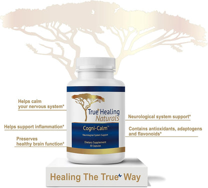 True Healing Naturals Cogni-Calm Neurological System Support 30 Capsules