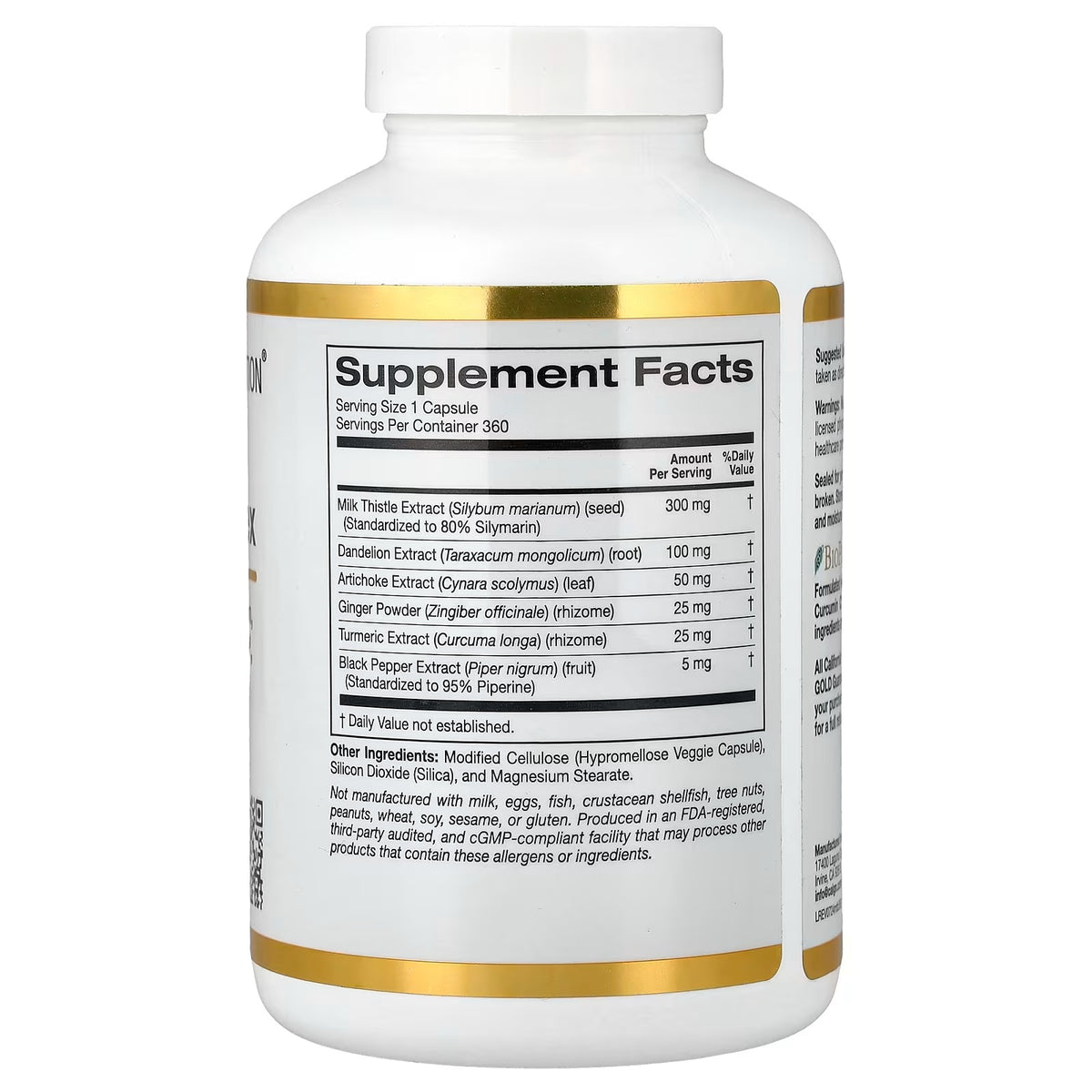 California Gold Nutrition Silymarin Complex 360 caps