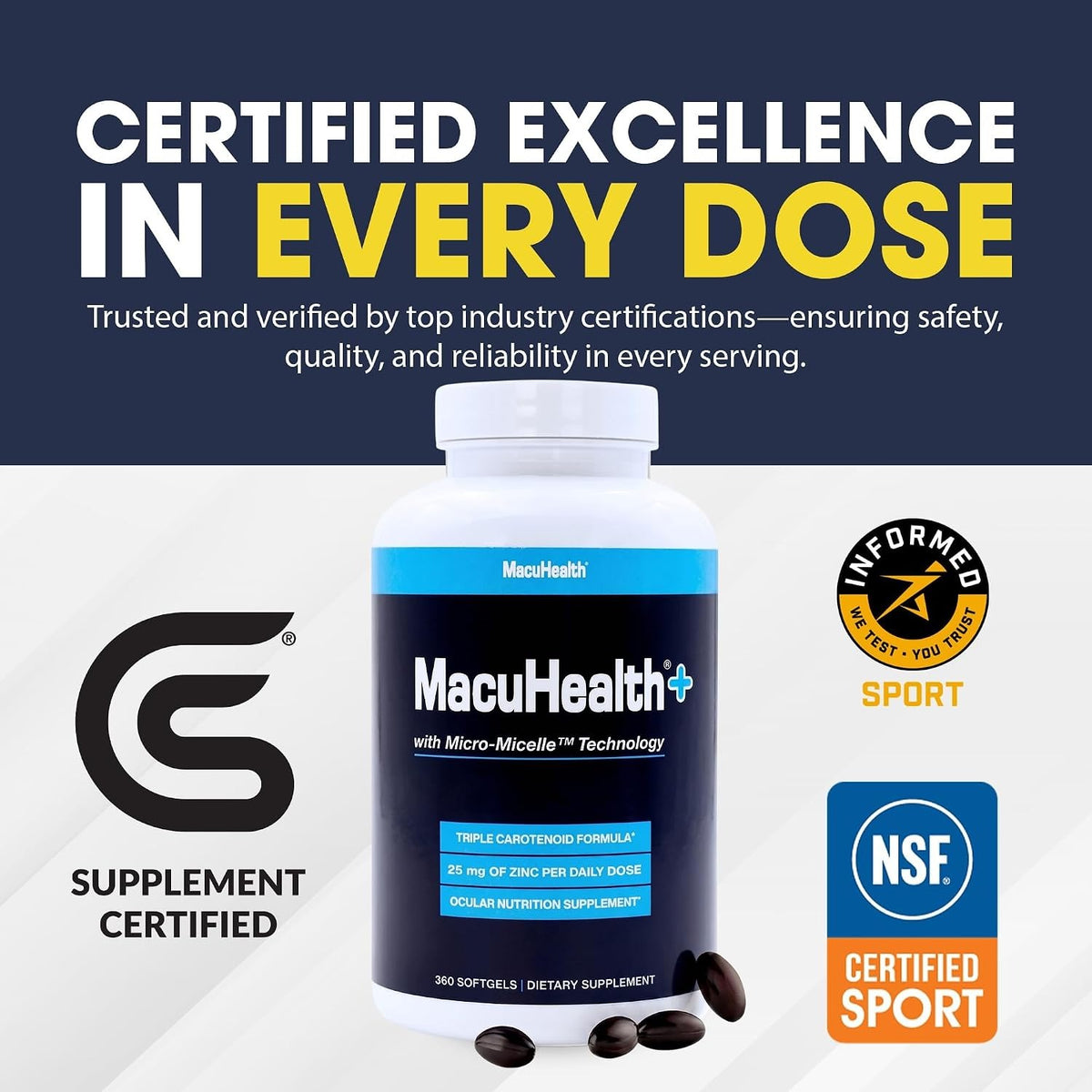 MacuHealth Plus+ Eye Supplement – Lutein & Zeaxanthin Pakistan
