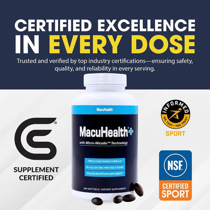 MacuHealth Plus+ Eye Supplement – Lutein & Zeaxanthin Pakistan