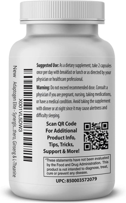 Pro Formulations MD Adaptogen Elite 60 Capsules Balances Cortisol & Natural Energy - Enhanced with Rhodiola