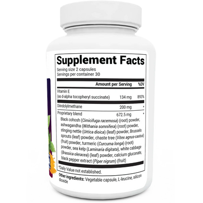 Dr. BergⓇ DIM Supplement – 200mg Estrogen Balance Formula (60 Capsules)