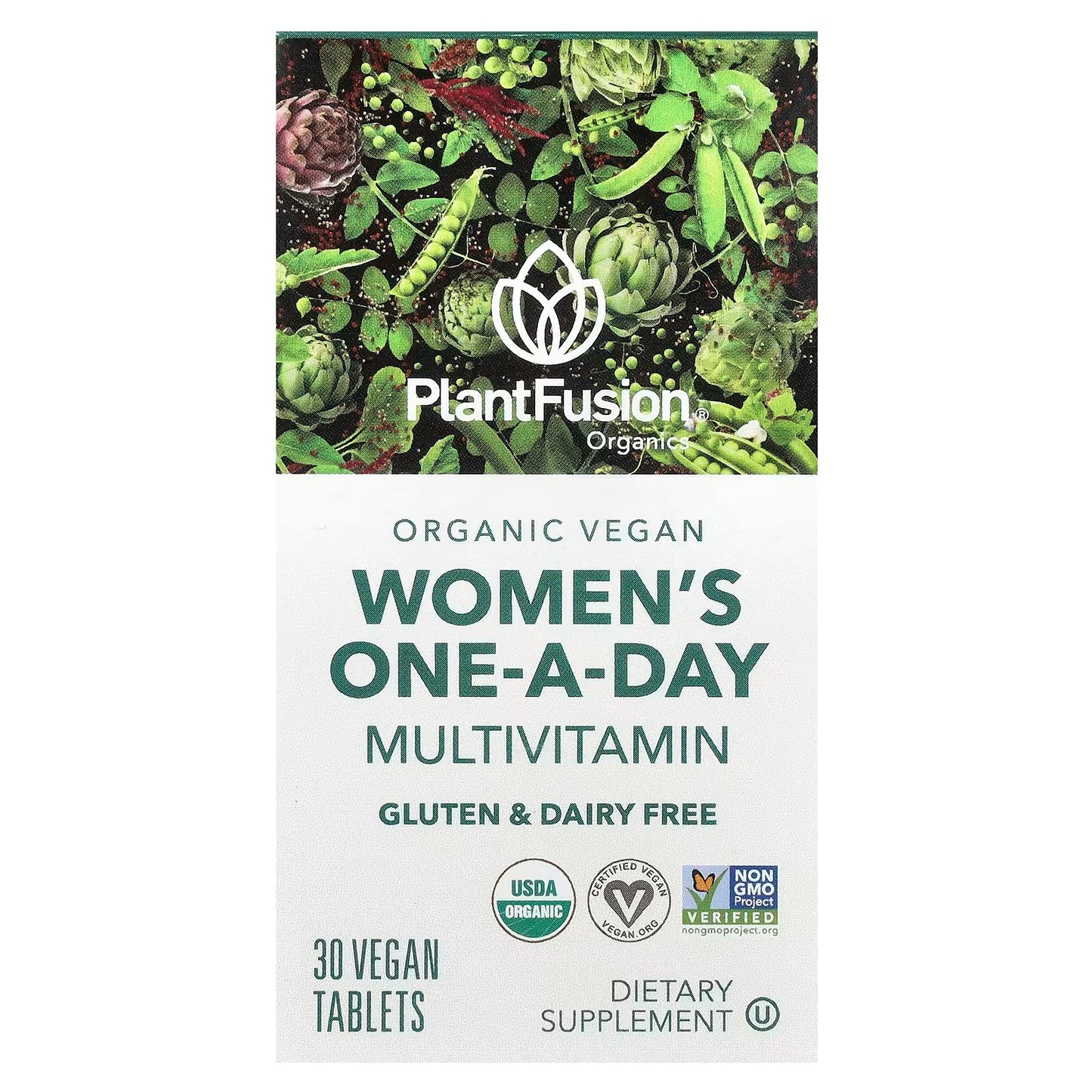 PlantFusion Women's Daily Vitamin Supplement – 30 Vegan Tablets
