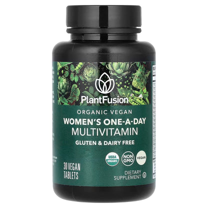 PlantFusion Women's Daily Vitamin Supplement – 30 Vegan Tablets