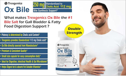 Trexgenics Ox Bile Extract 250 Mg 60 Capsules Pakistan