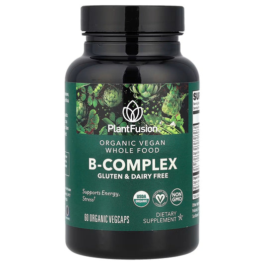 PlantFusion B-Complex Vitamin Supplement – 60 Organic VegCaps