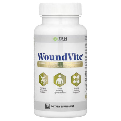 Zen Nutrients WoundVite Supplement – 60 Capsules