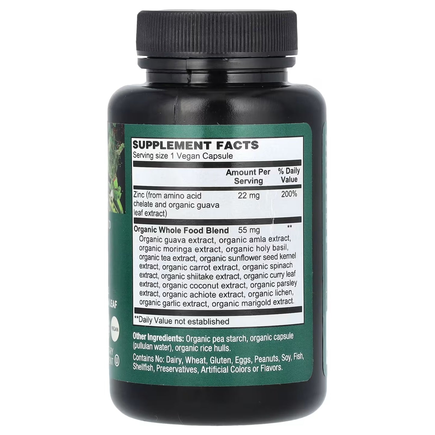 PlantFusion Vegan Zinc Supplement 22 mg 60 Capsules
