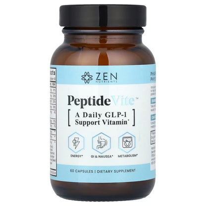 Zen Nutrients PeptideVite Supplement Capsules – 60 Count
