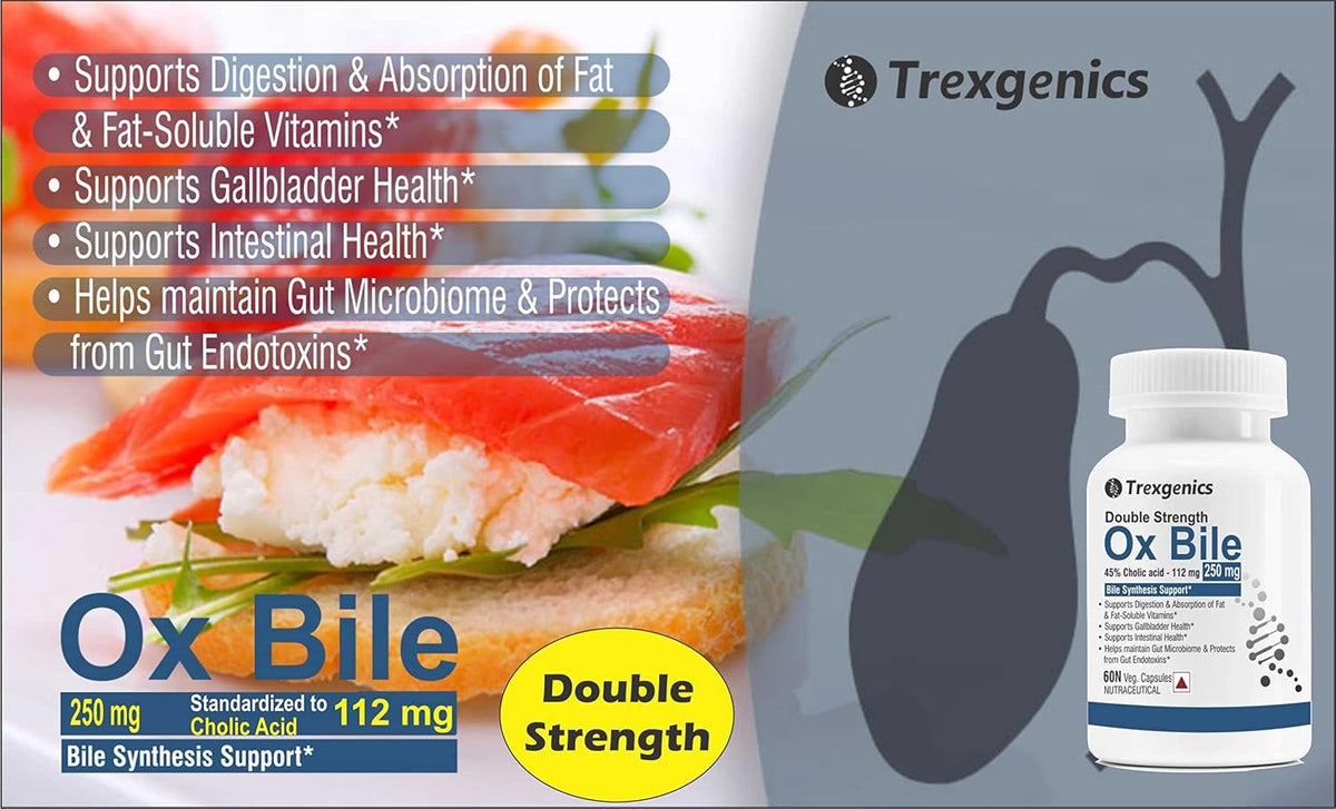 Trexgenics Ox Bile Extract 250 Mg 60 Capsules Pakistan
