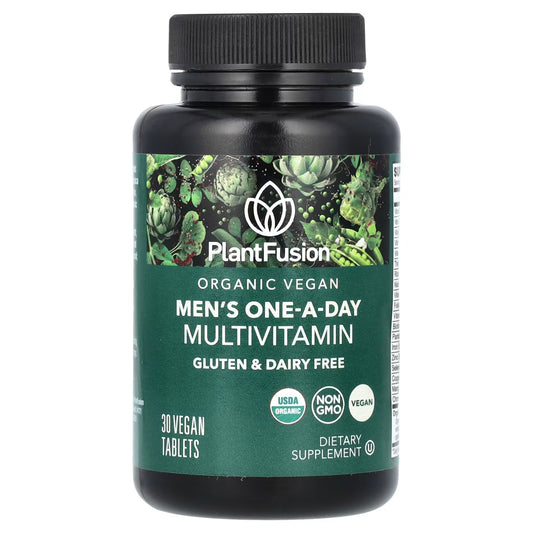 PlantFusion One-A-Day Multivitamin for Men – 30 Vegan Tablets