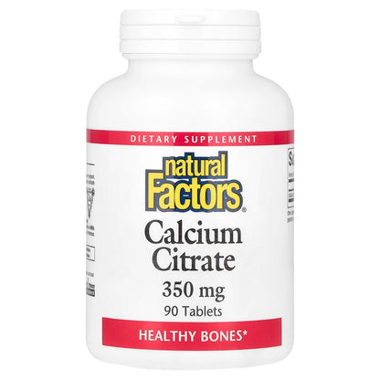 Natural Factors Calcium Citrate 350 mg 90 Tablets For healthy Bones