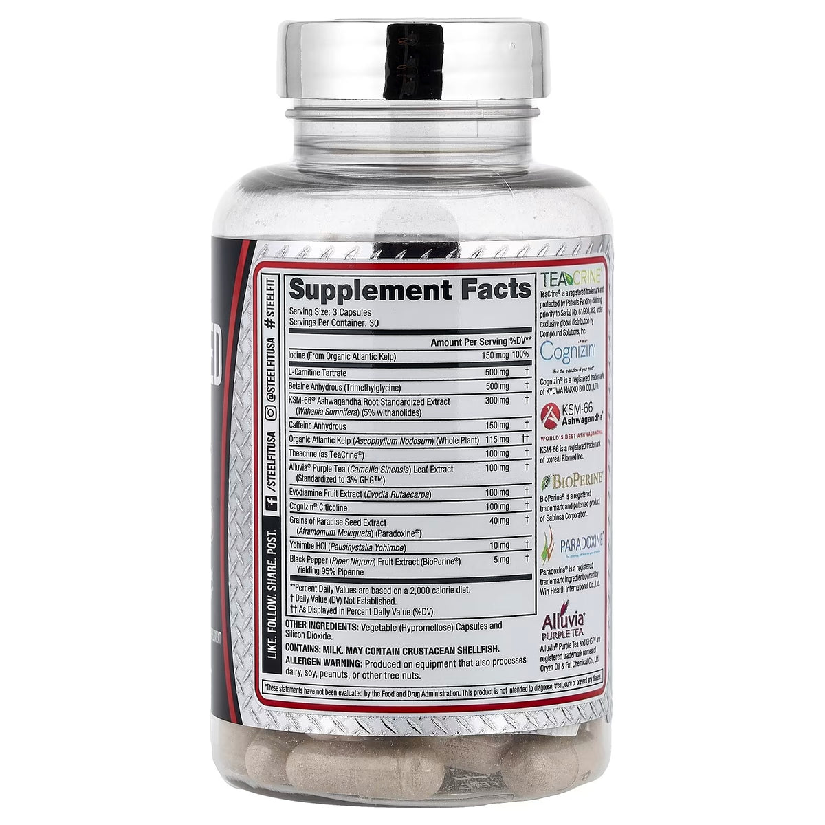 Steelfit Shredded Steel Weight Loss 90 Capsules Pakistan