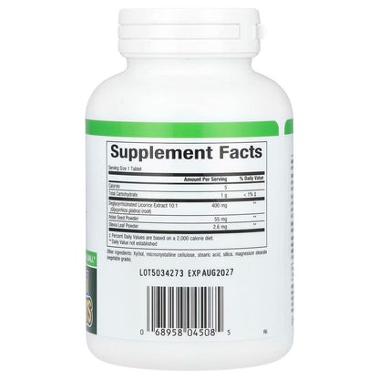 Natural Factors DGL Deglycyrrhizinated Licorice Root Extract 90 Tablets