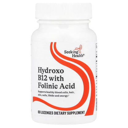Seeking Health Hydroxo B12 With Folinic Acid 60 Capsules - Heart Health
