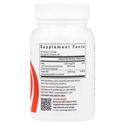 Seeking Health Hydroxo B12 With Folinic Acid 60 Capsules - Heart Health