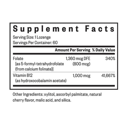 Seeking Health Hydroxo B12 With Folinic Acid 60 Capsules - Heart Health
