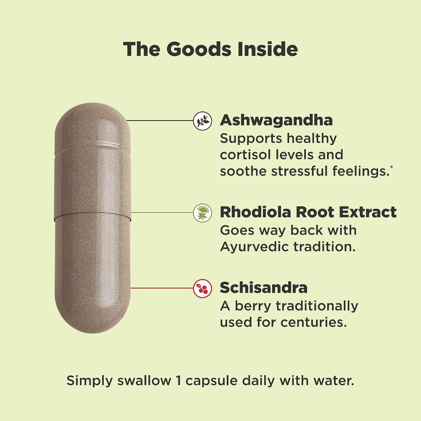 OLLY Adaptogen Plant Powder 125 Mg Ashwagandha 30 Capsules