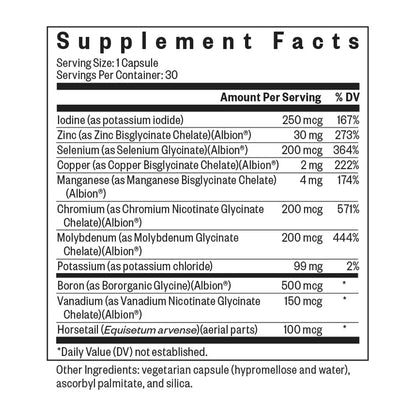 Seeking Health Trace Minerals Complex Iron-Free 30 Capsules Pakistan