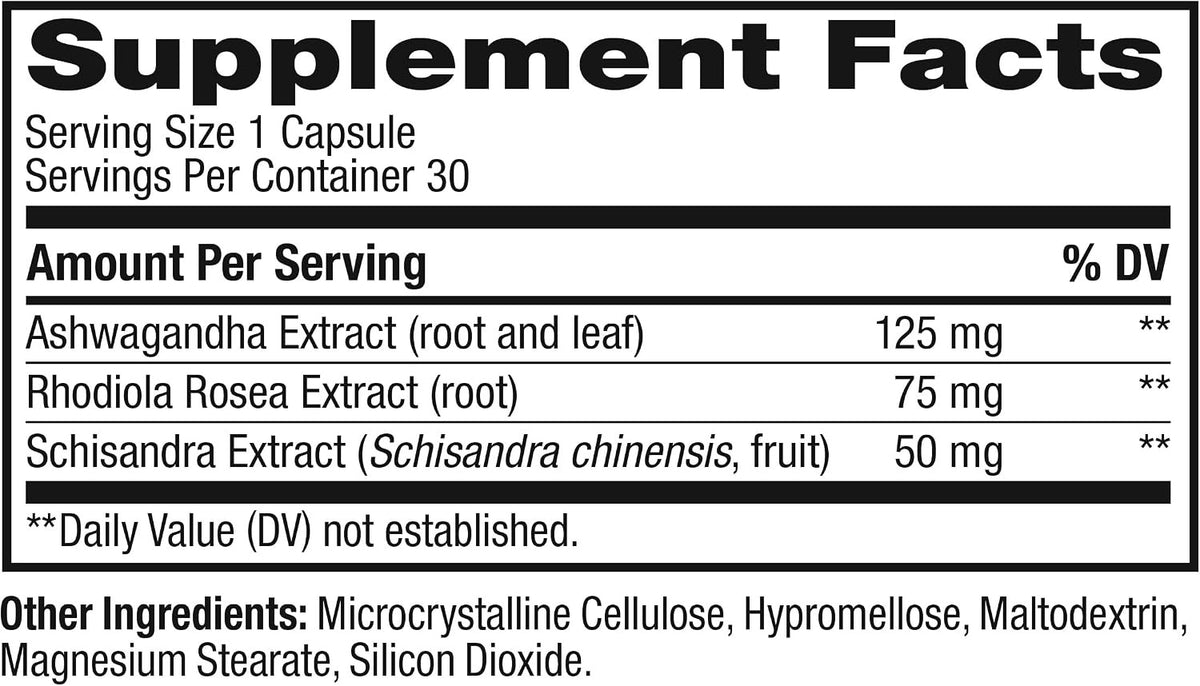 OLLY Adaptogen Plant Powder 125 Mg Ashwagandha 30 Capsules