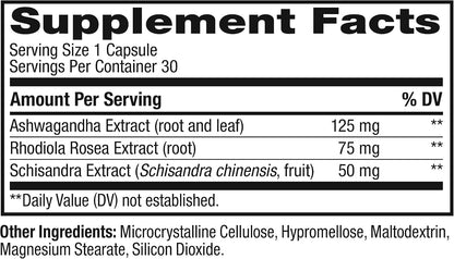 OLLY Adaptogen Plant Powder 125 Mg Ashwagandha 30 Capsules