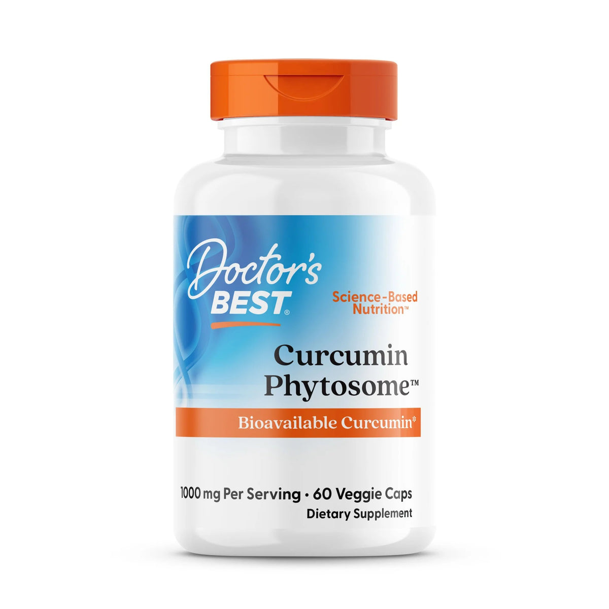 Doctor's Best Curcumin Phytosome – Bioavailable Turmeric Supplement, 500mg, 60 Vegan Capsules