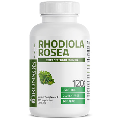 Bronson Rhodiola Rosea Adaptogen for Stress 60 Capsules