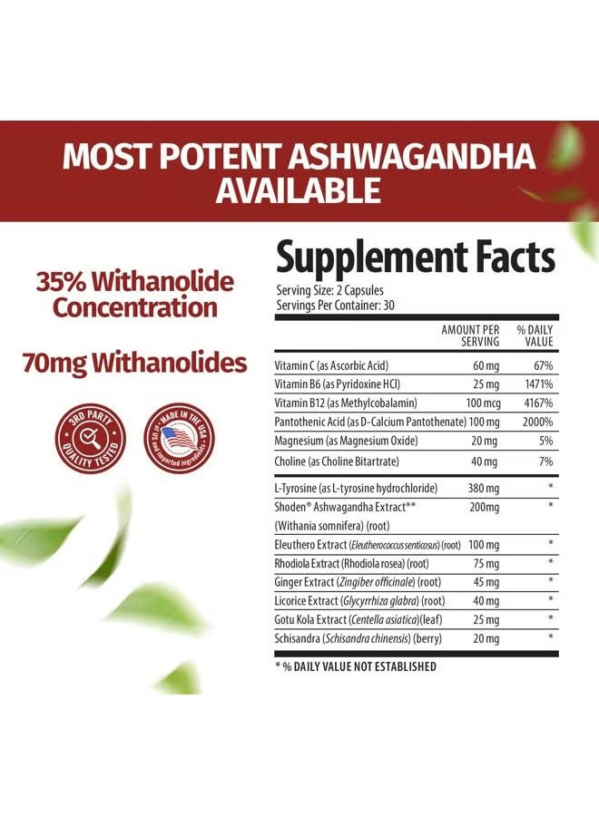 1 Body Ashwagandha Complex with Shoden Stress Relief, Sleep, and Energy Support
