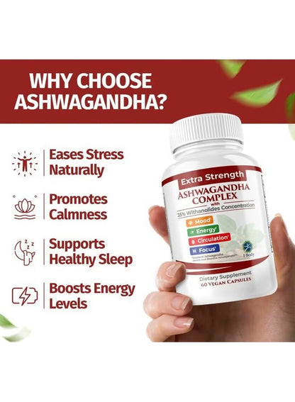 1 Body Ashwagandha Complex with Shoden Stress Relief, Sleep, and Energy Support