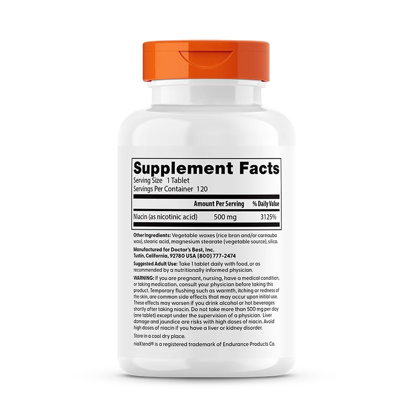 Doctor's Best Sustained-Release Niacin With NiaXtend - Supports Cardiovascular Health