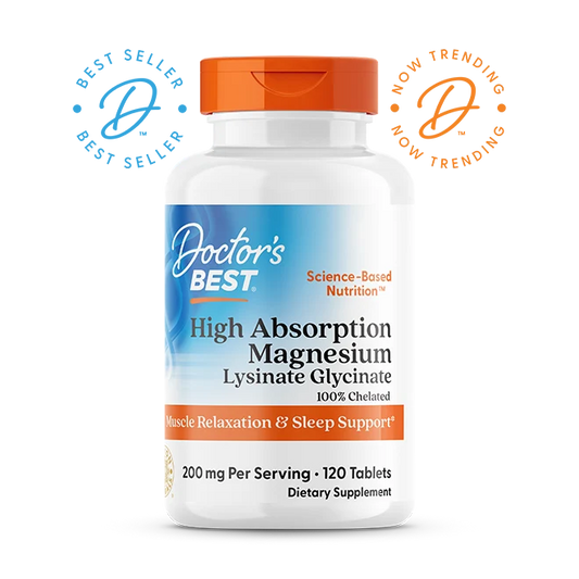Doctor's Best High Absorption Magnesium Bisglycinate 100Mg