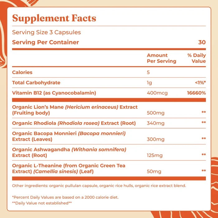 Four Sigmatic Focus Organic Mushroom 90 Capsules