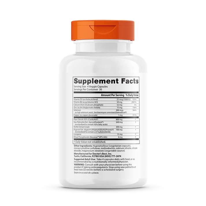 Doctor's Best Comprehensive Prostate Formula, 120 Veggie Caps