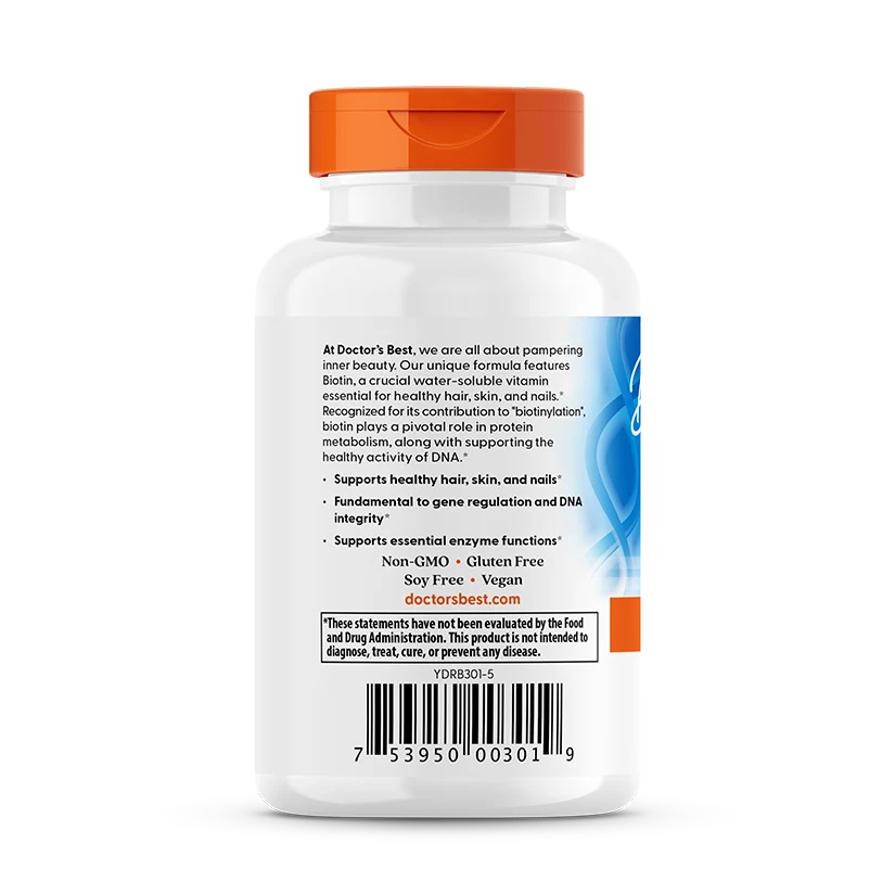 Doctor's Best Biotin, 5,000 Mcg, 120 Veggie Caps
