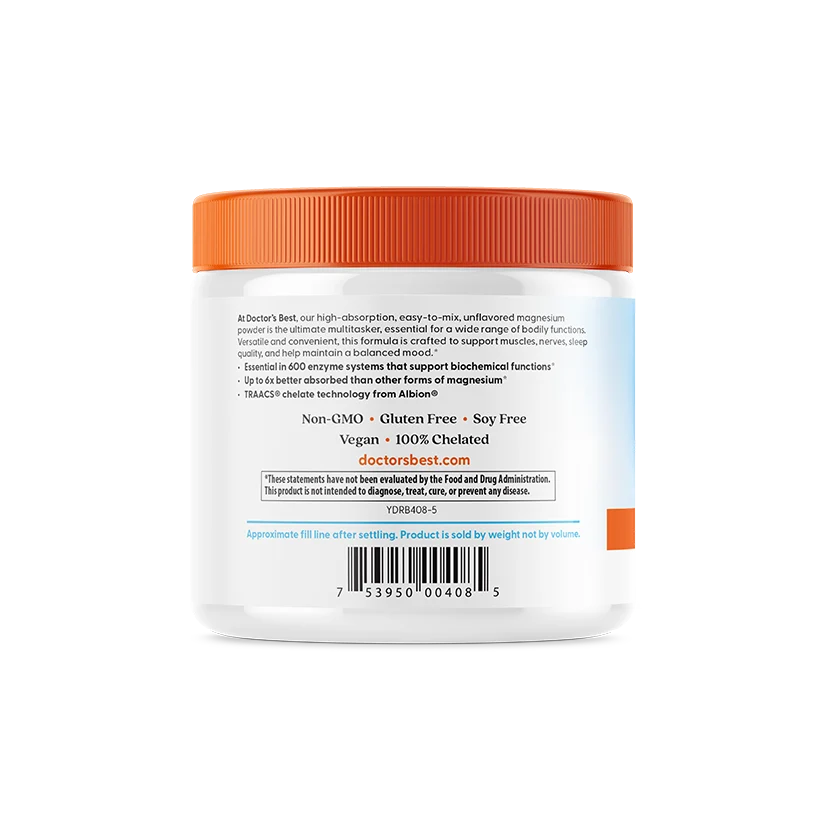 Doctor's Best High Absorption Magnesium Powder,  200 g