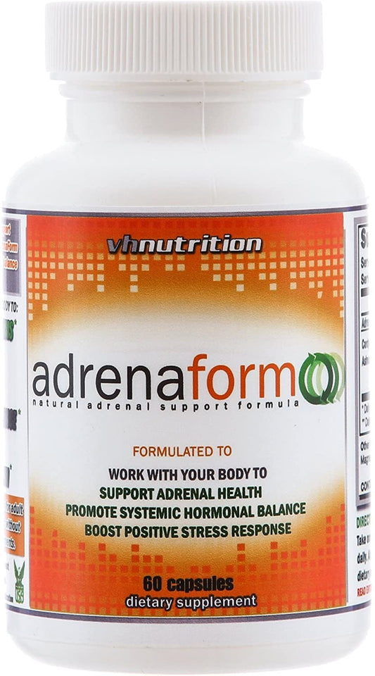Vh Nutrition AdrenaForm Adrenal Support 1500mg - Natural Stress Relief 60 Capsules