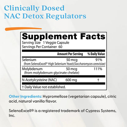 Doctor's Best NAC Detox Regulators, 60 Veggie Caps