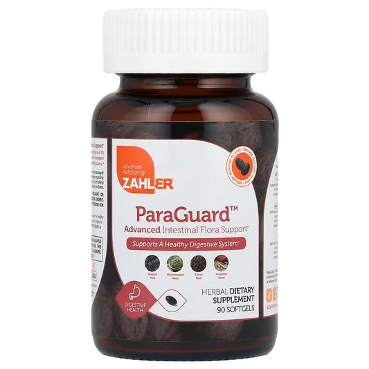 Zahler ParaGuard Advanced Intestinal Flora Support 90 Softgels For Digestive Health