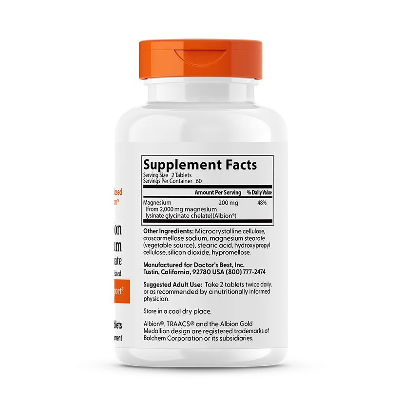 Doctor's Best High Absorption Magnesium Bisglycinate 100Mg