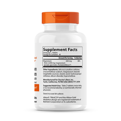 Doctor's Best High Absorption Magnesium Bisglycinate 100Mg