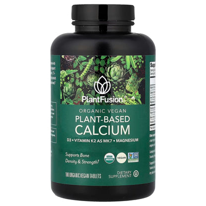 PlantFusion Organic Vegan Calcium Supplement 180 Tablets