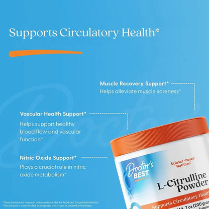 Doctor's Best L-Citrulline Powder, 200g