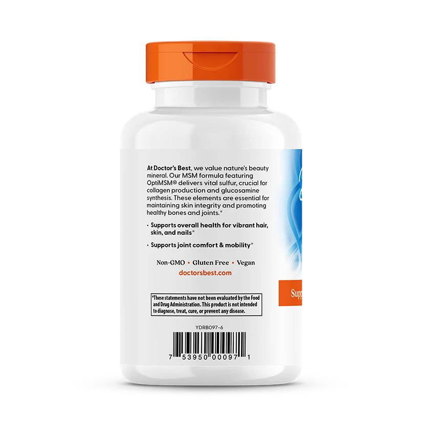 Doctor's Best Msm with Opti Msm, 1,500 Mg, 120 Tablets